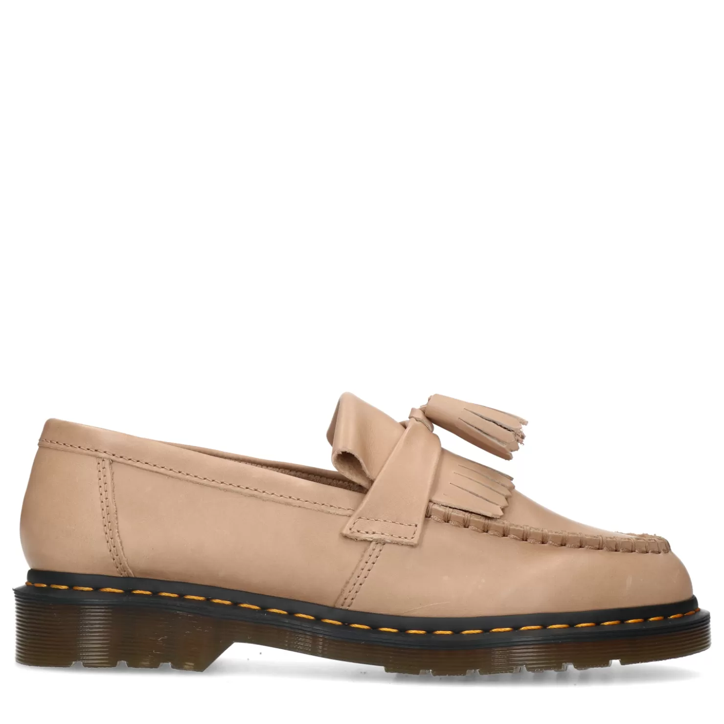 Discount Sacha Dr. Martens Adrian Ys Tassle Loafers Beige