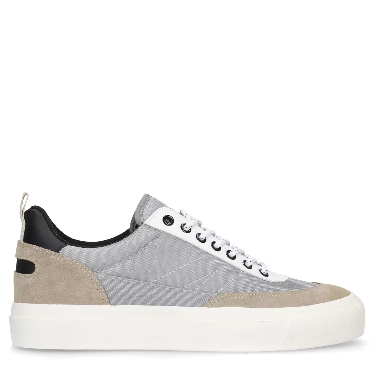 Online Sacha Goliath Grijze Nylon Sneakers Met Suede