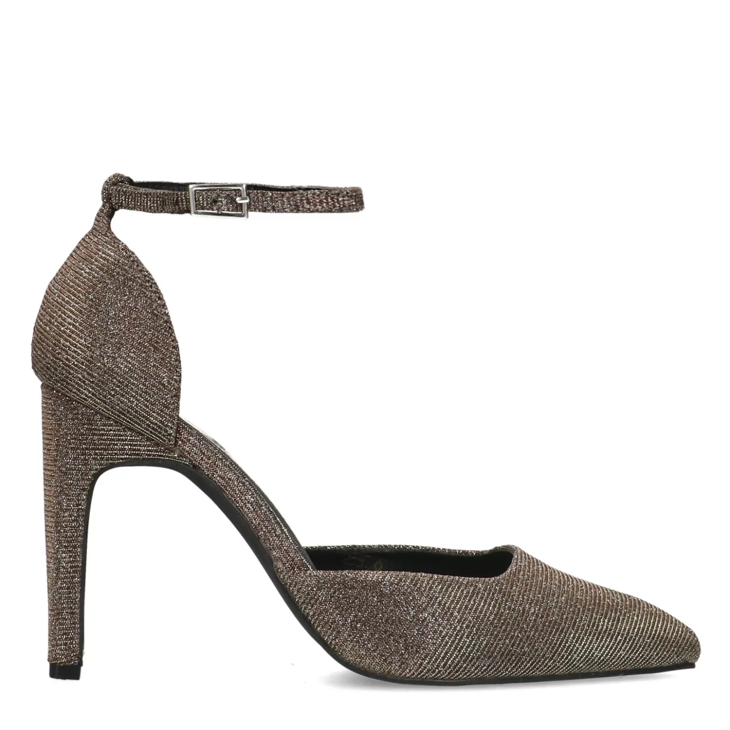 Online Sacha Gouden Glitter Pumps Met Enkelbandje