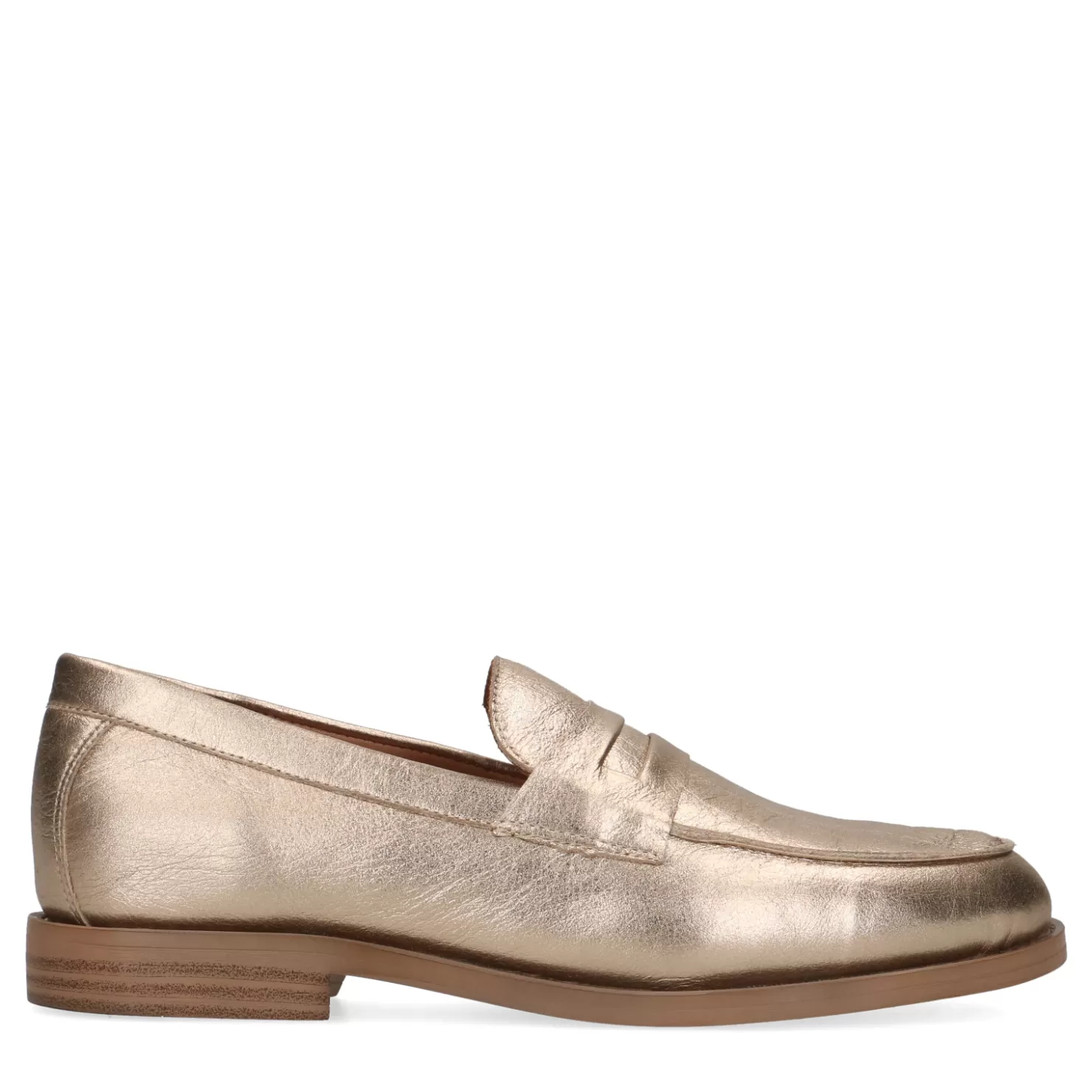 Cheap Sacha Gouden Leren Penny Loafers