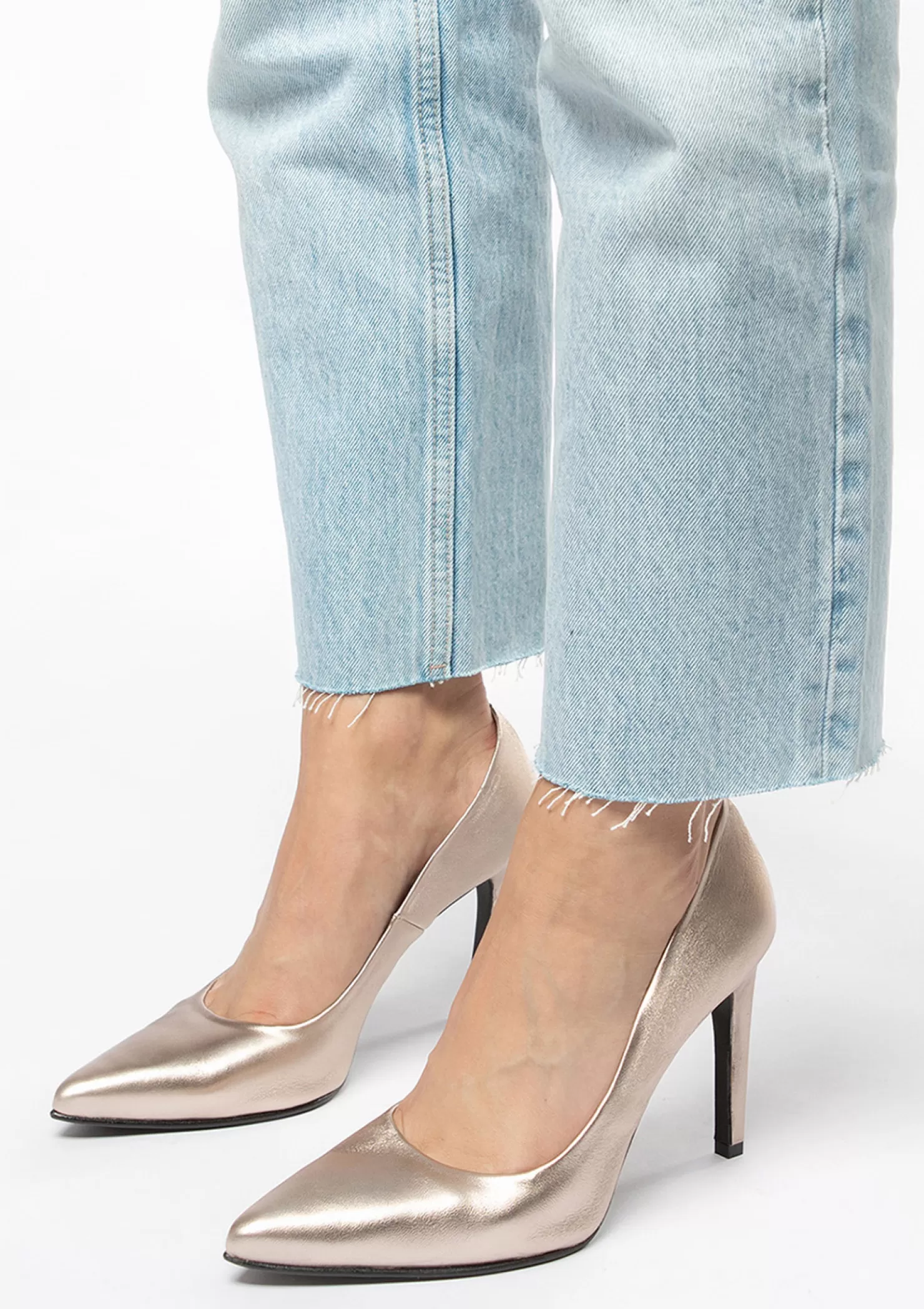 Best Sale Sacha Gouden Leren Pumps