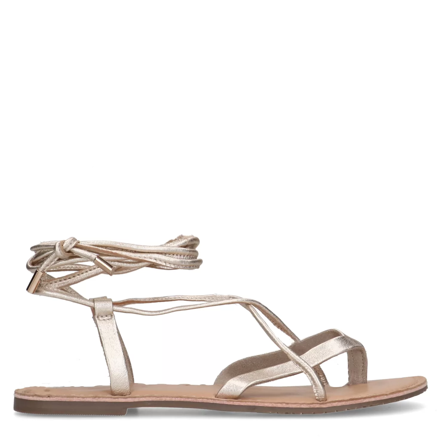 Flash Sale Sacha Gouden Leren Sandalen