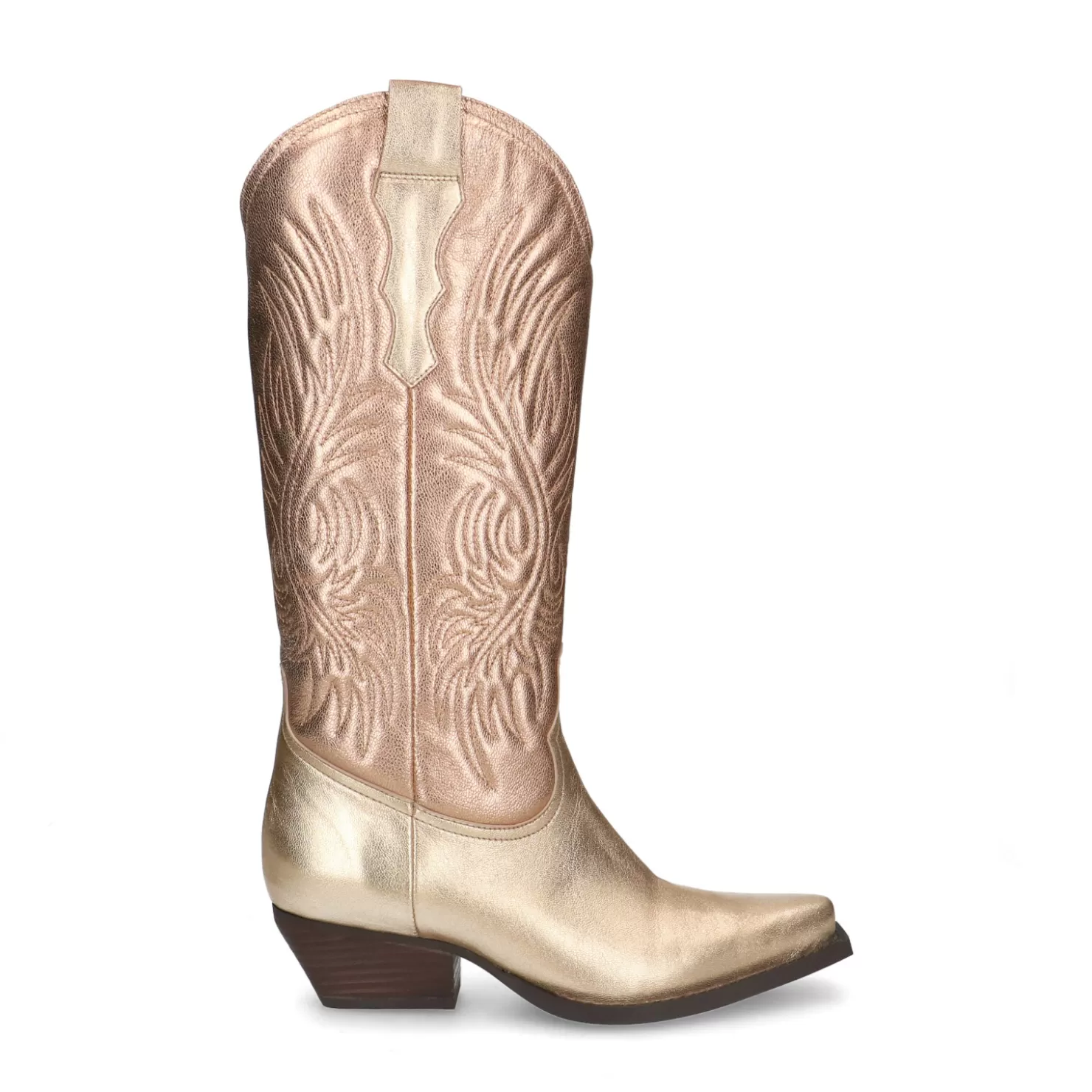 Discount Sacha Gouden Metallic Cowboylaarzen