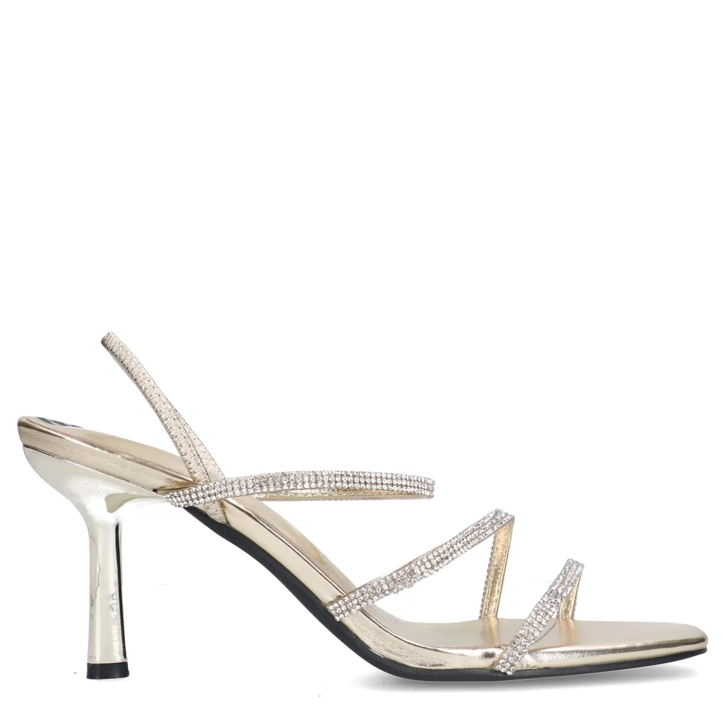 Store Sacha Gouden Strass Sandalen Met Hak