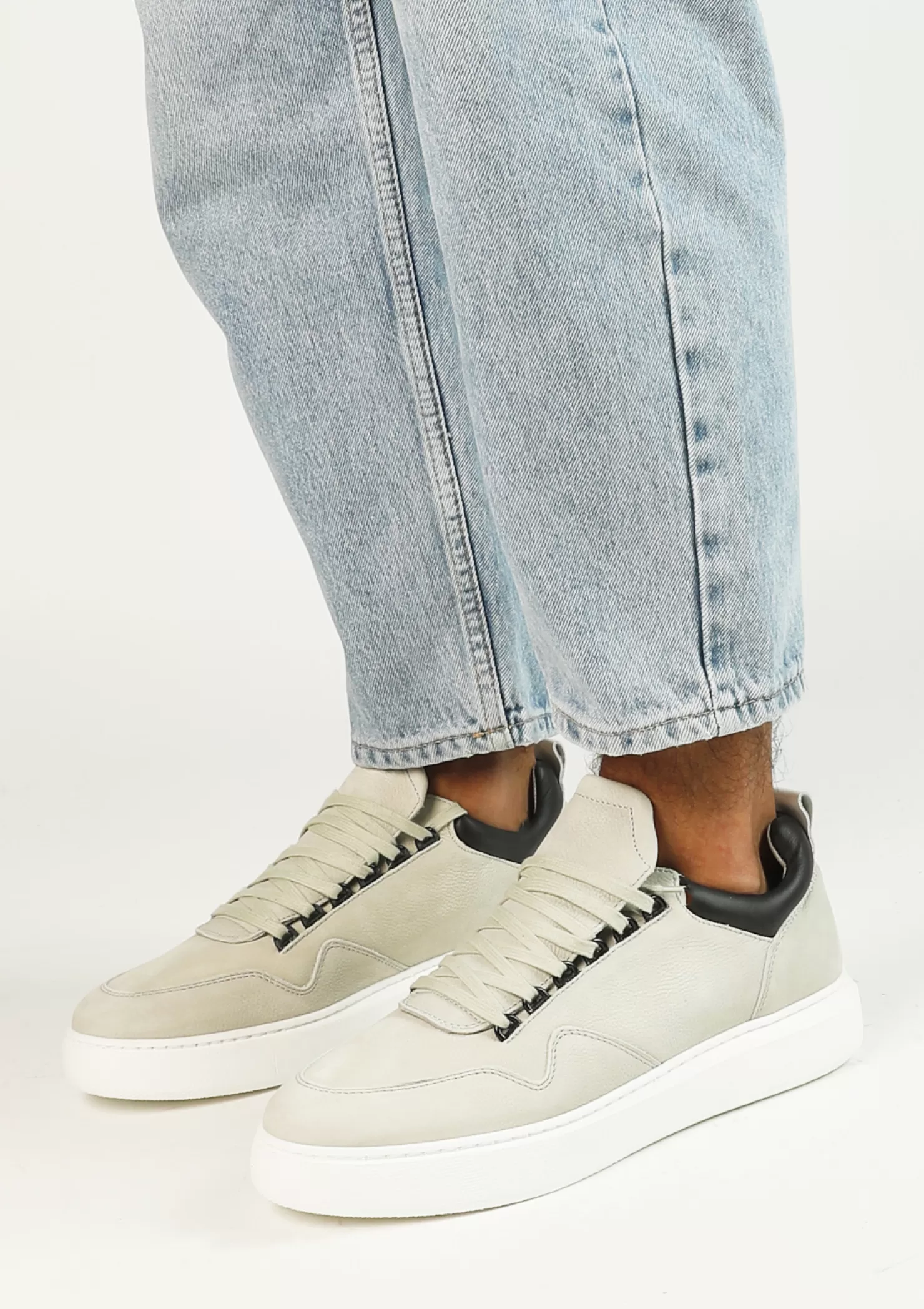 Fashion Sacha Grijze Nubuck Sneakers