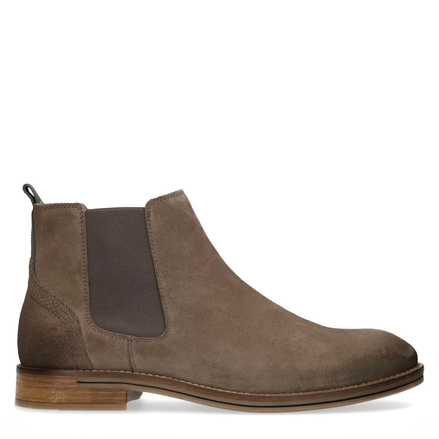 Fashion Sacha Grijze Suede Chelsea Boots