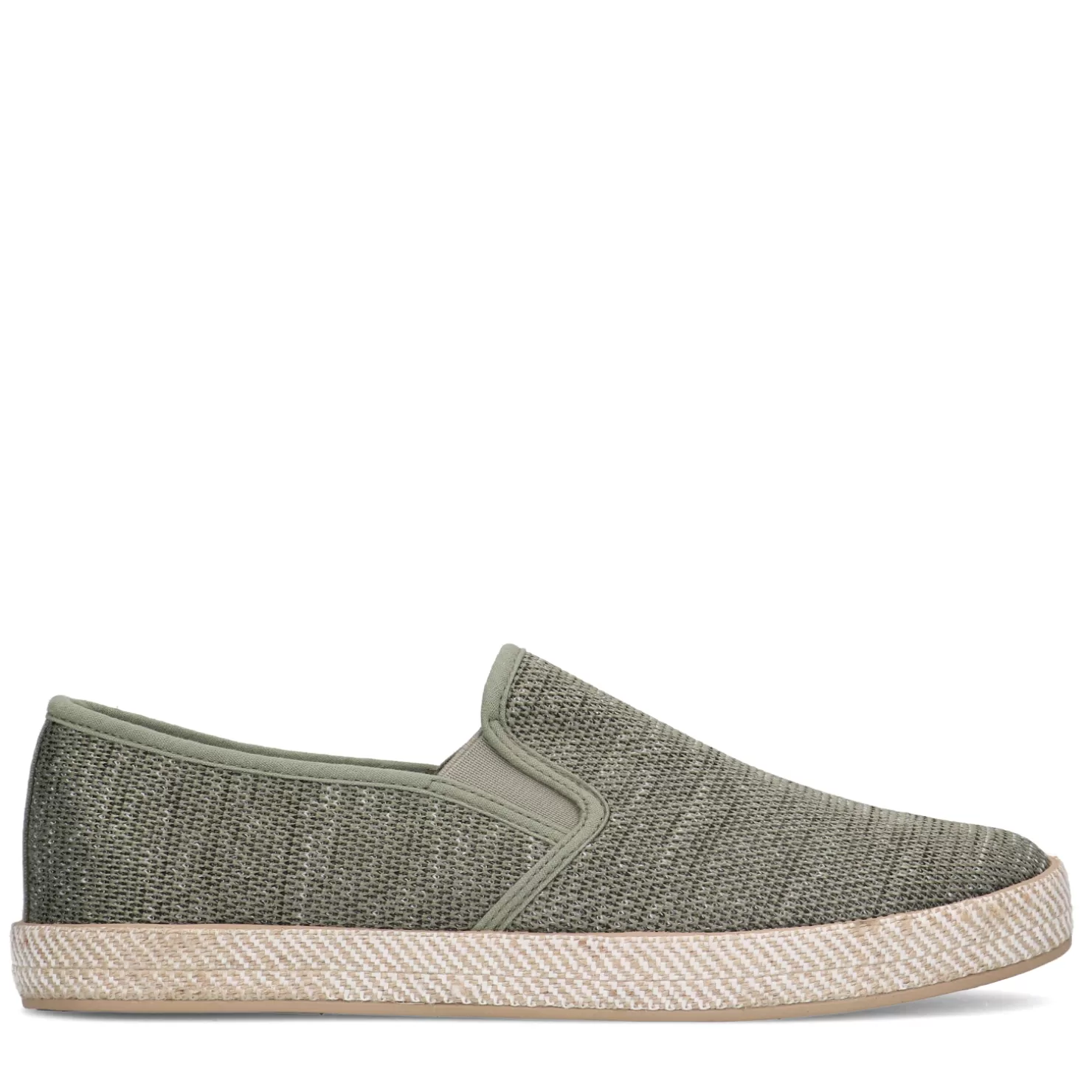 Store Sacha Groene Canvas Loafers Met Geweven Touwzool