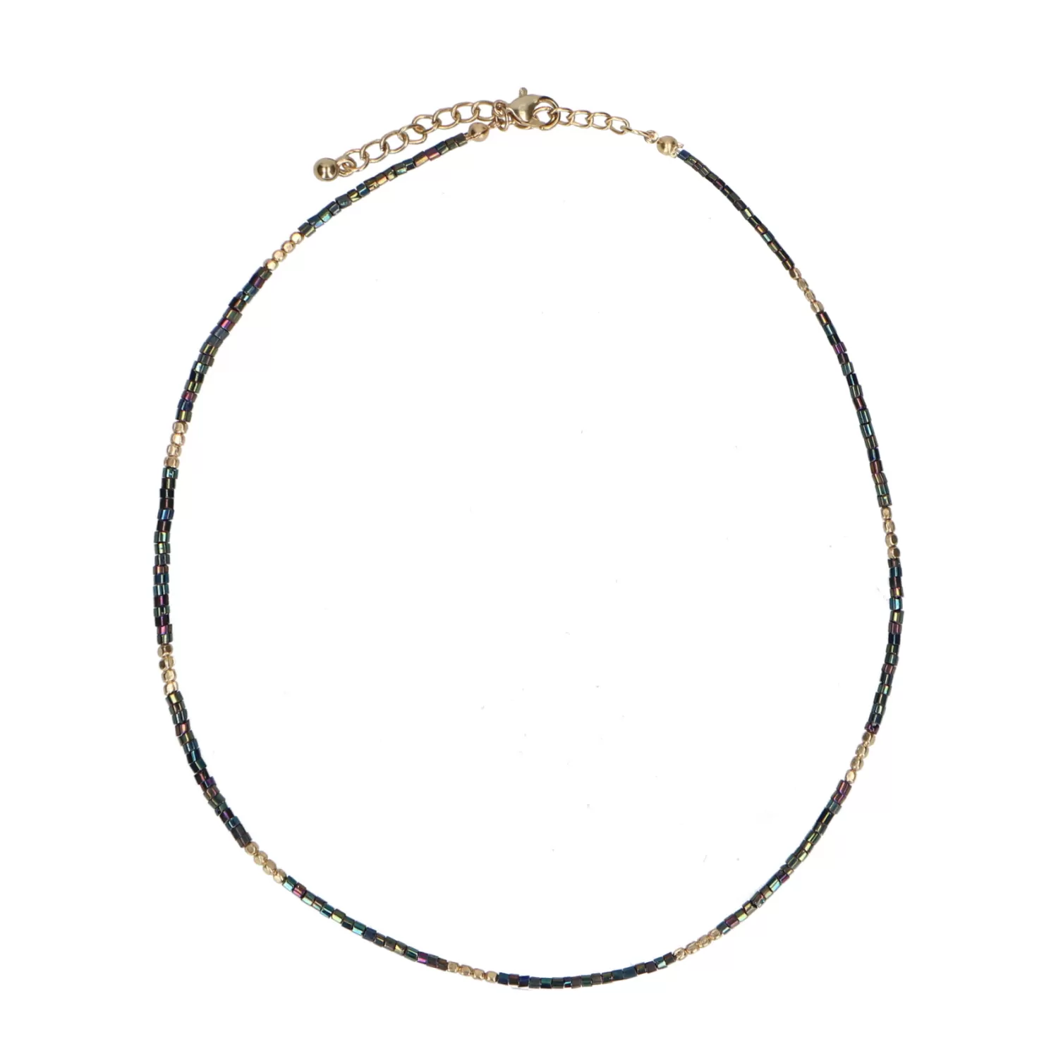 Discount Sacha Groene Ketting Met Gekleurde Kraaltjes