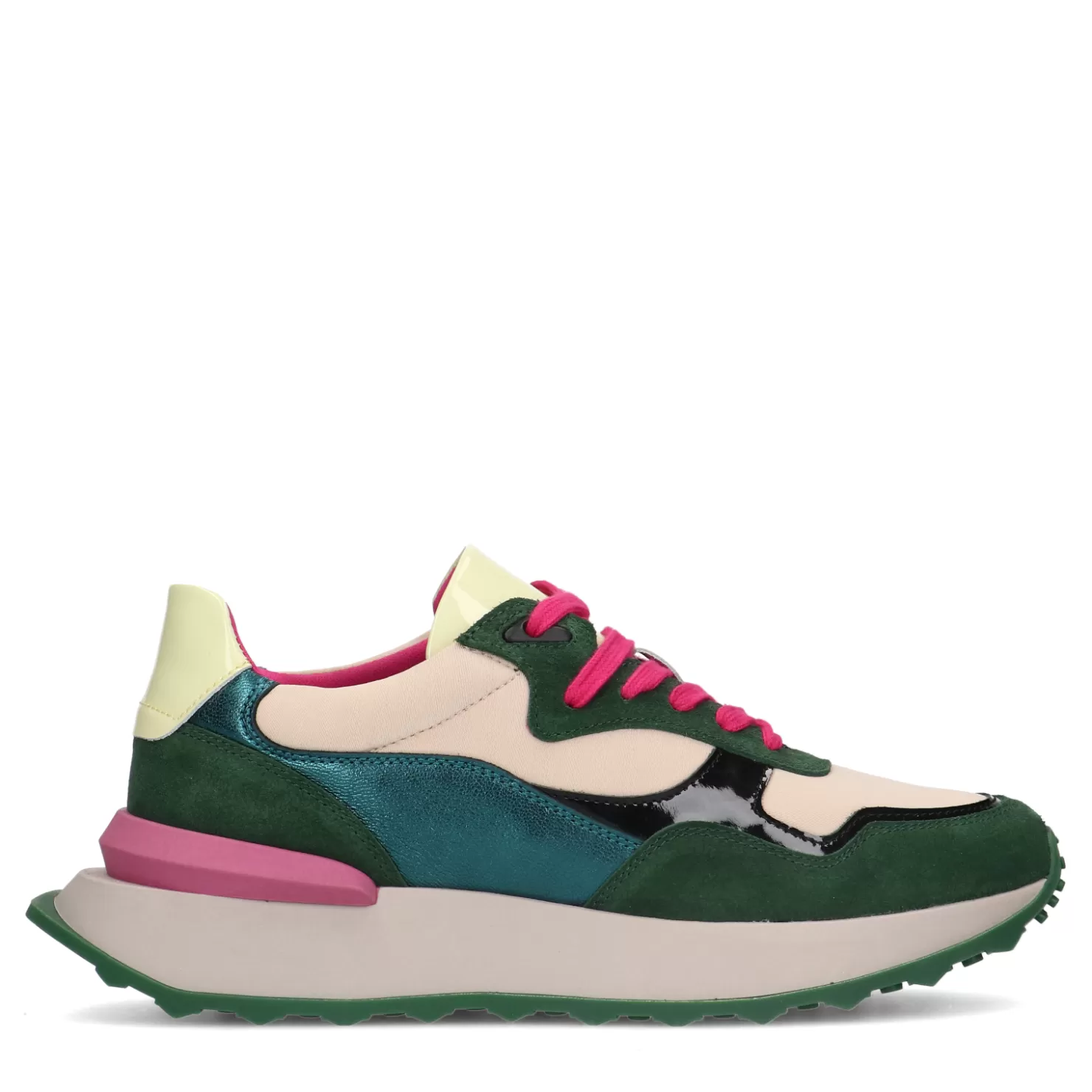 Fashion Sacha Groene Multicolor Sneakers