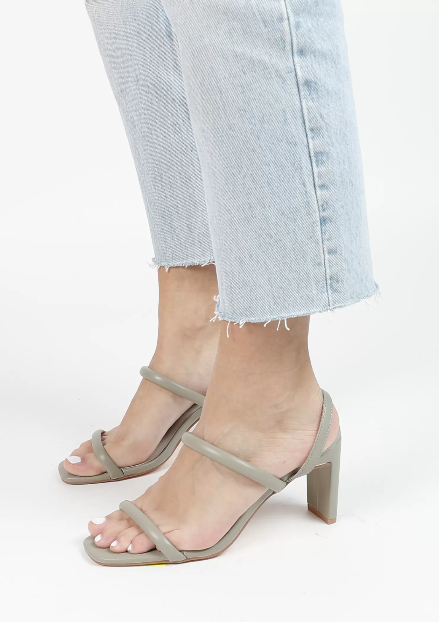 Sale Sacha Groene Sandalen Met Rechte Hak