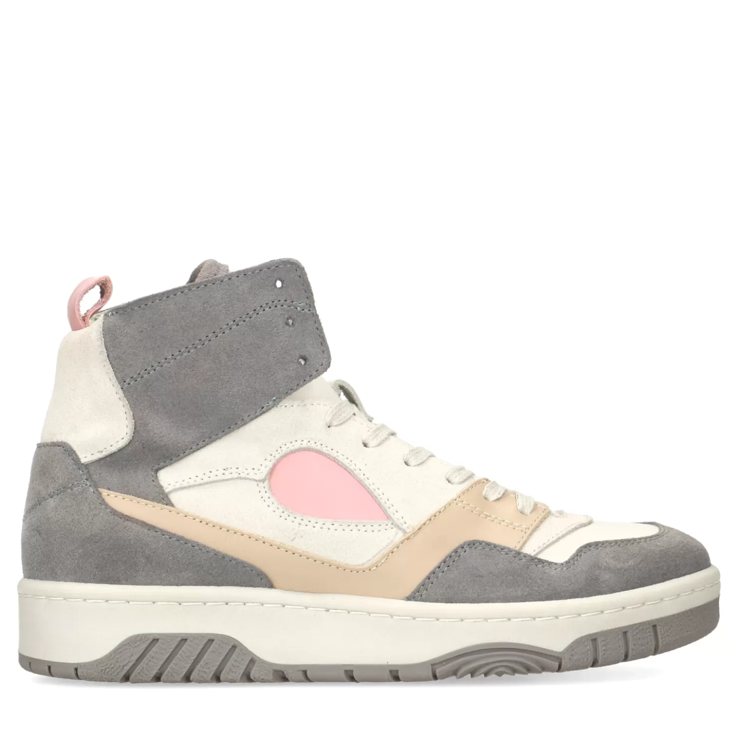 Cheap Sacha Halfhoge Grijze Sneakers Met Off White Details