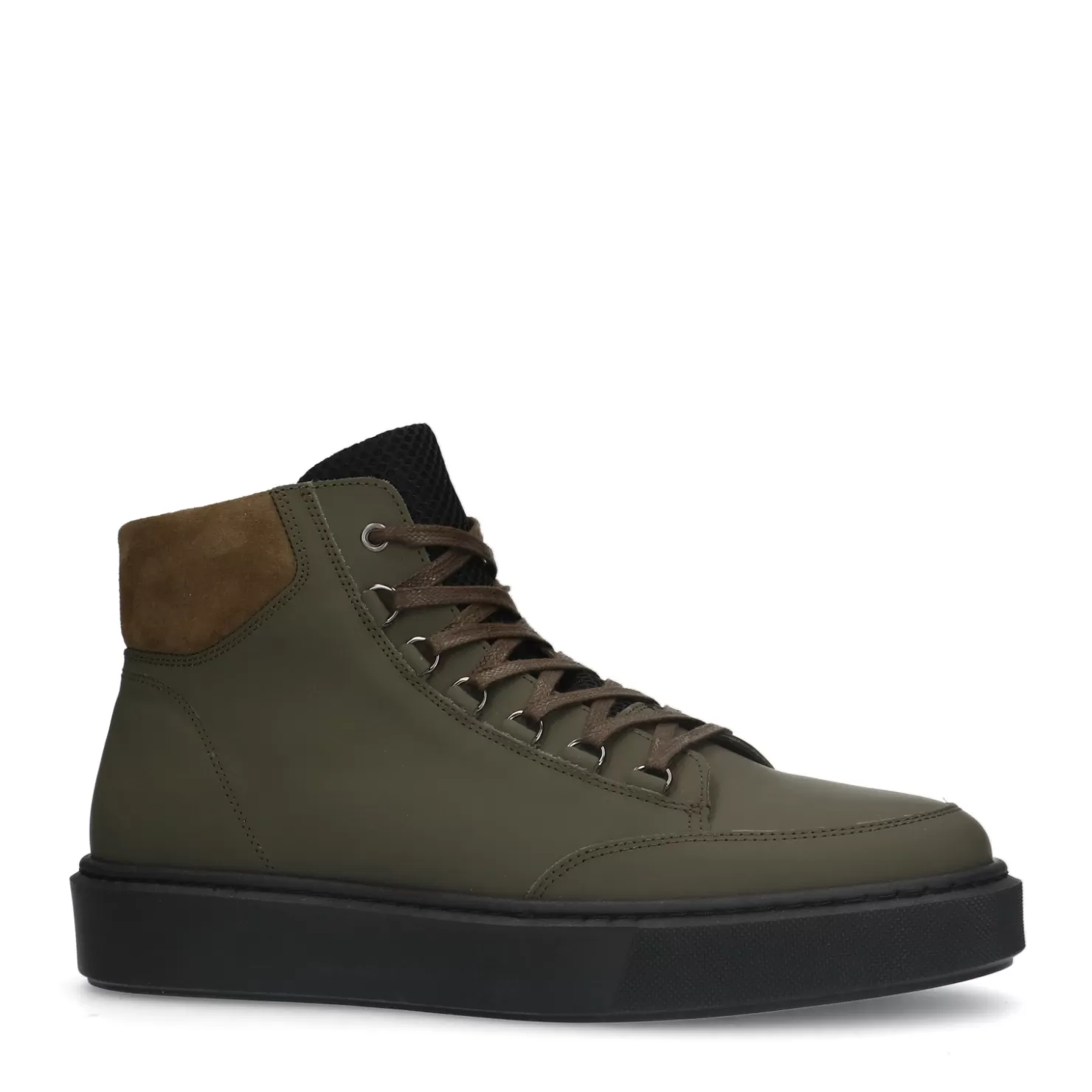 Online Sacha Khaki Leren Veterboots