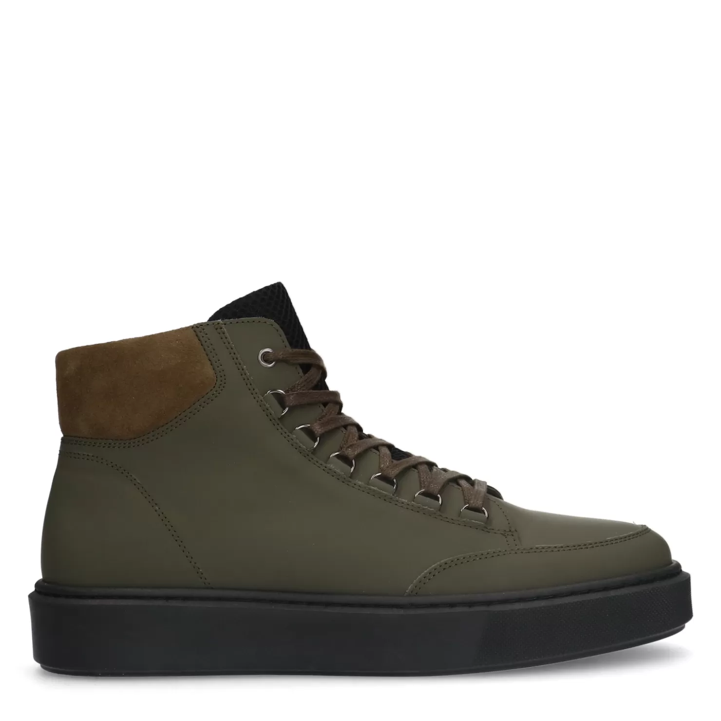 Online Sacha Khaki Leren Veterboots