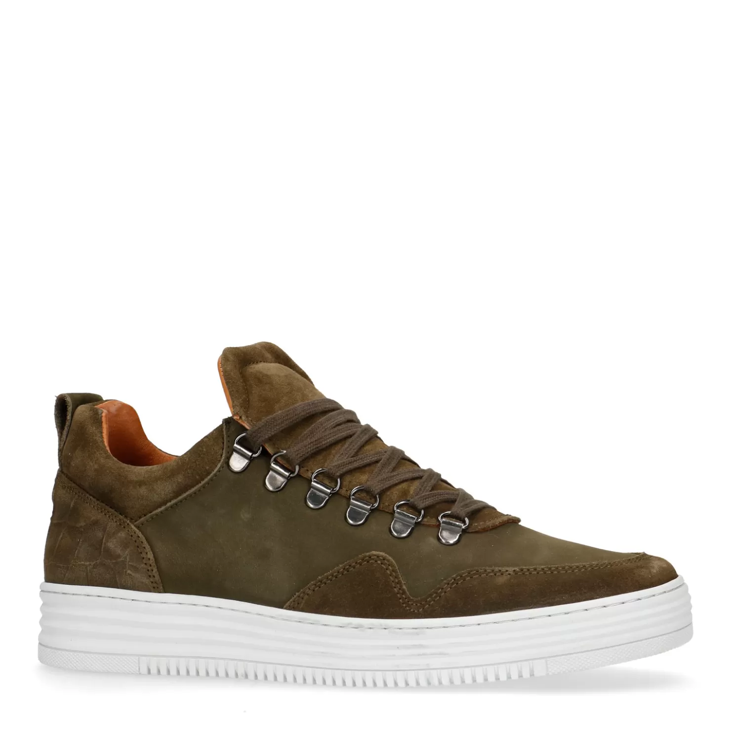 Outlet Sacha Khaki Suede Sneakers