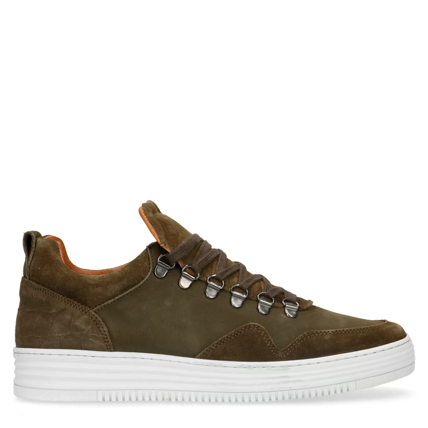 Outlet Sacha Khaki Suede Sneakers