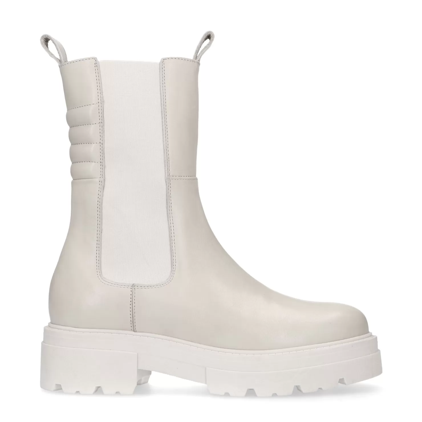 Hot Sacha Latte Leren Chelsea Boots Met Detail