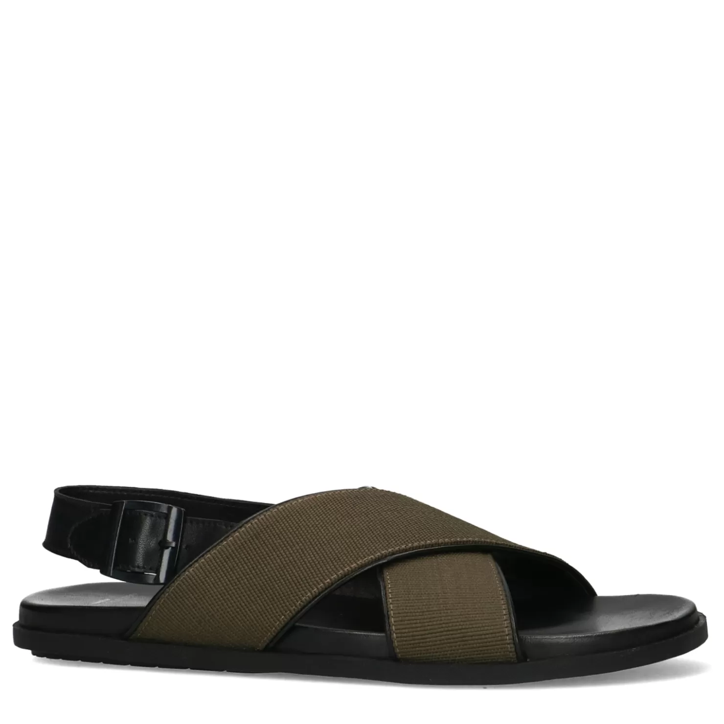 Store Sacha Leren Sandalen Met Groene Banden