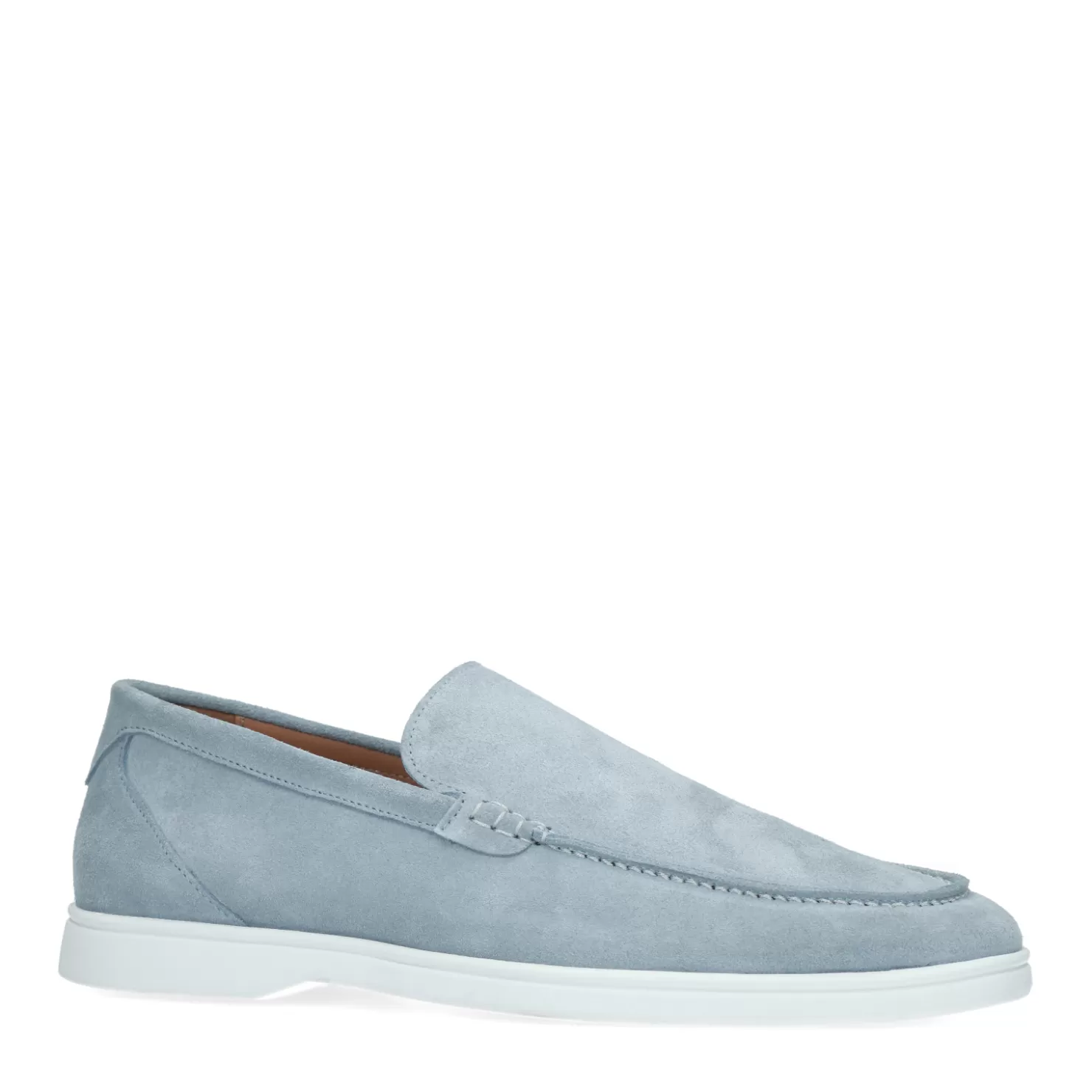 Shop Sacha Lichtblauwe Suede Loafers