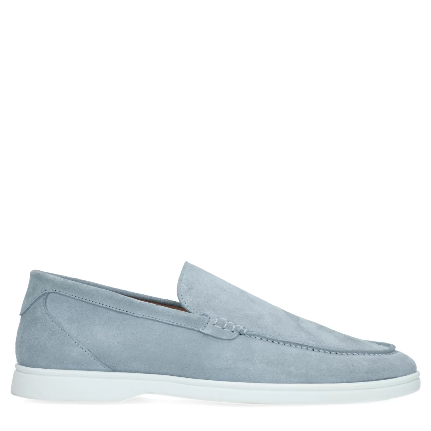 Shop Sacha Lichtblauwe Suede Loafers