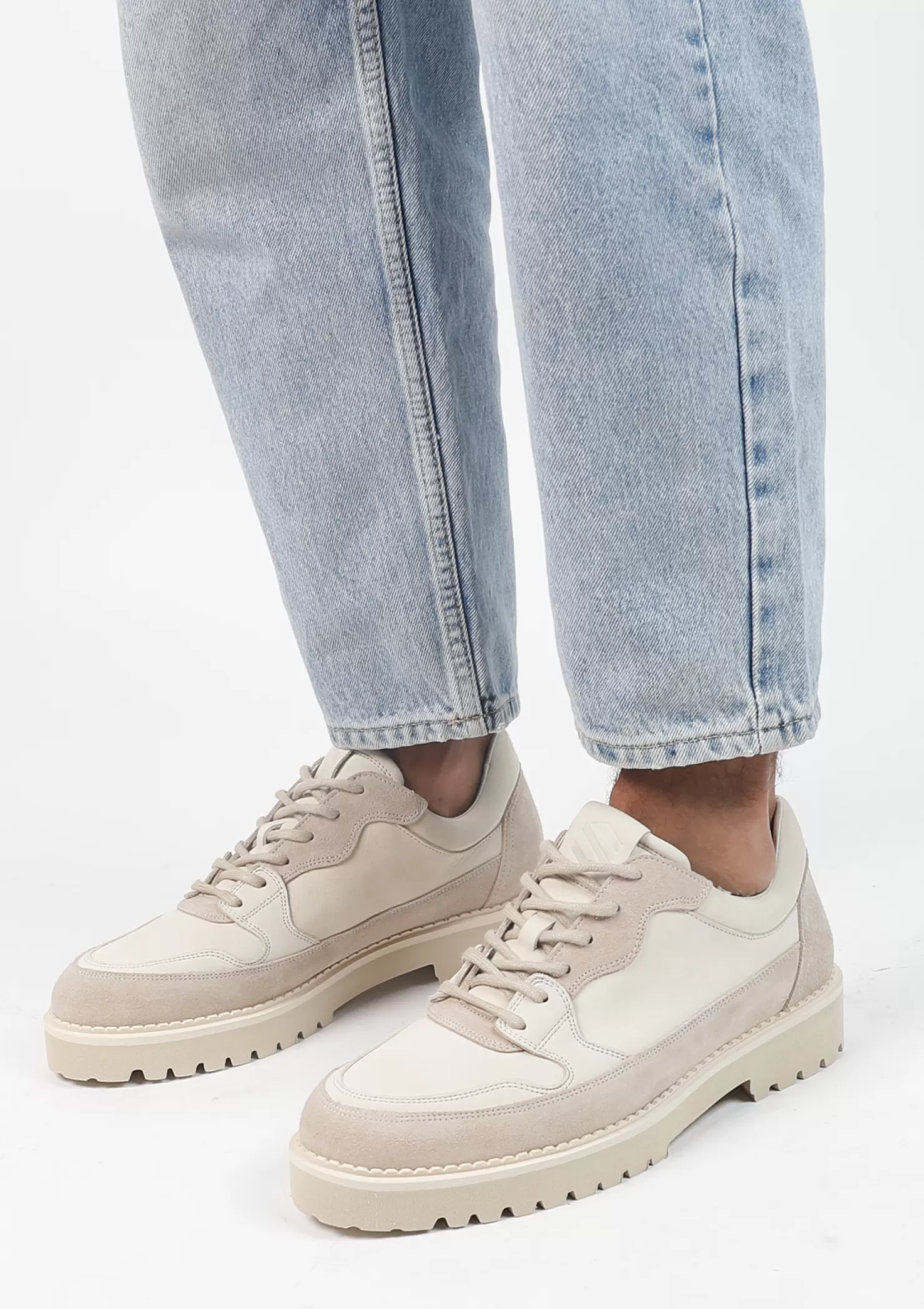 Shop Sacha Off White Chunky Veterschoenen