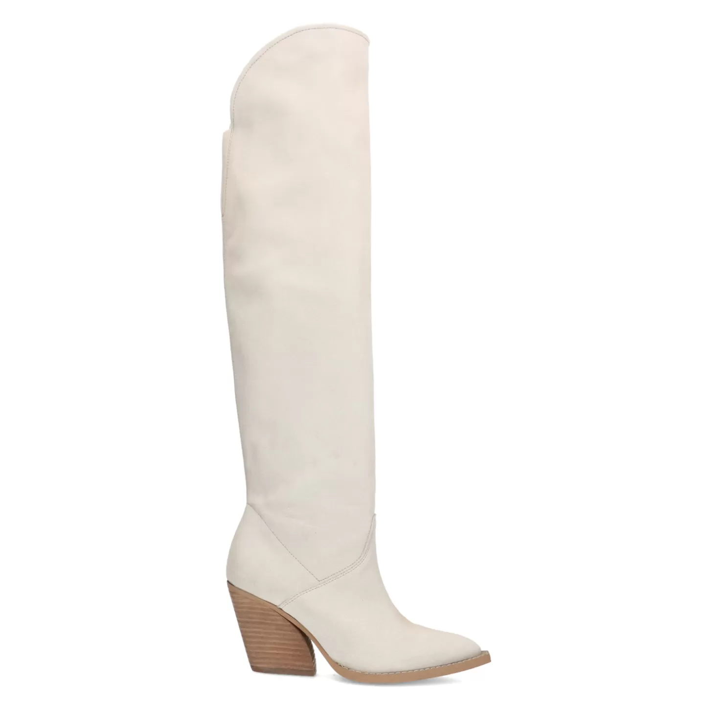 Outlet Sacha Off White Hoge Suede Cowboylaarzen