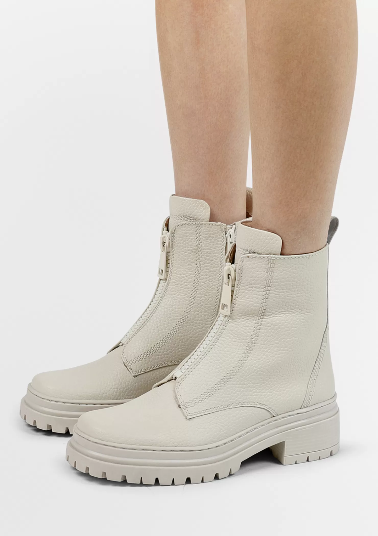 Cheap Sacha Off White Leren Biker Boots