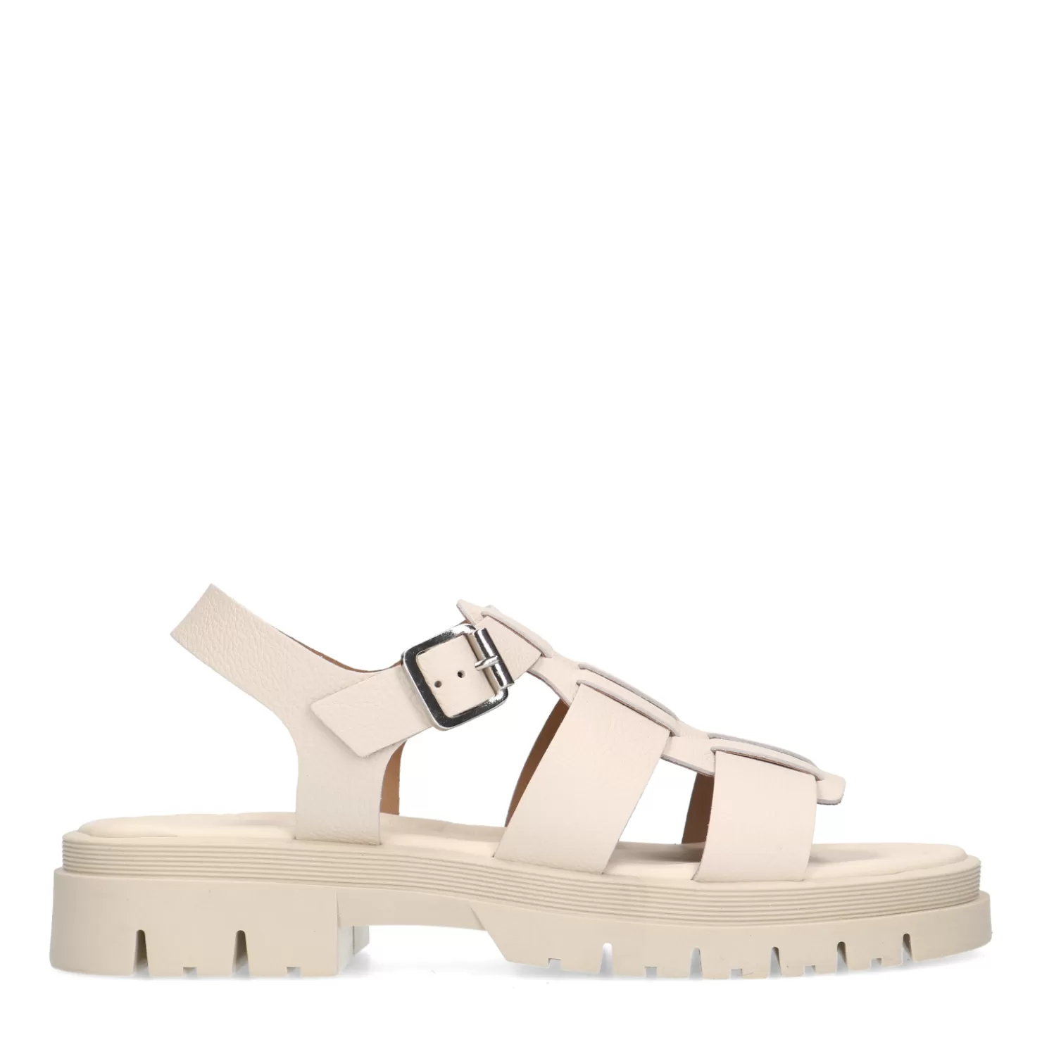 Flash Sale Sacha Off White Leren Chunky Sandalen