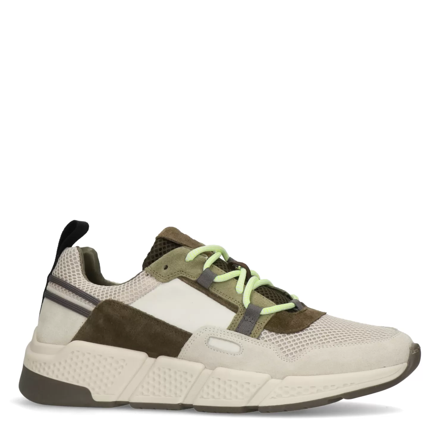 Cheap Sacha Off White Sneakers Met Groene Details