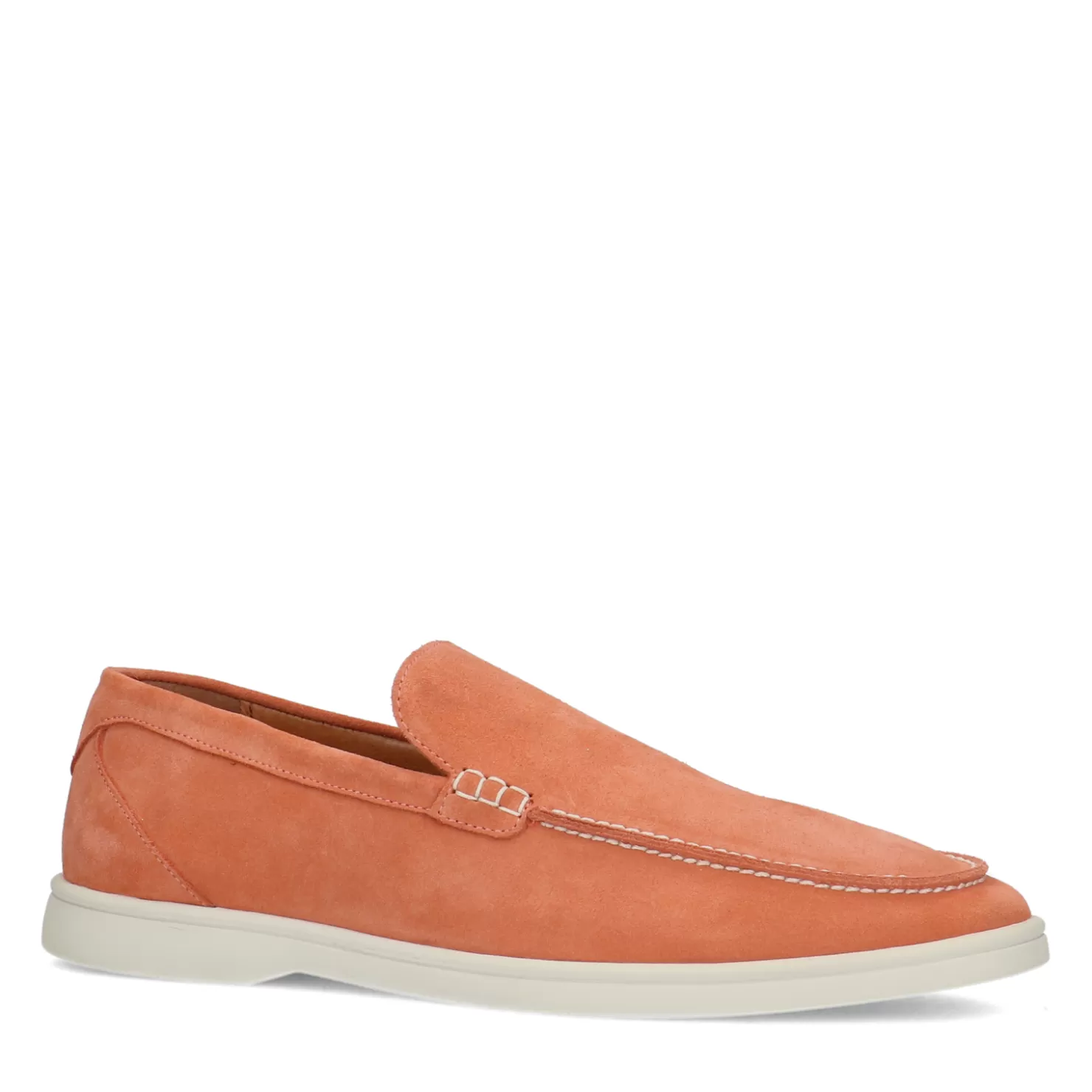 Shop Sacha Oranje Suede Loafers