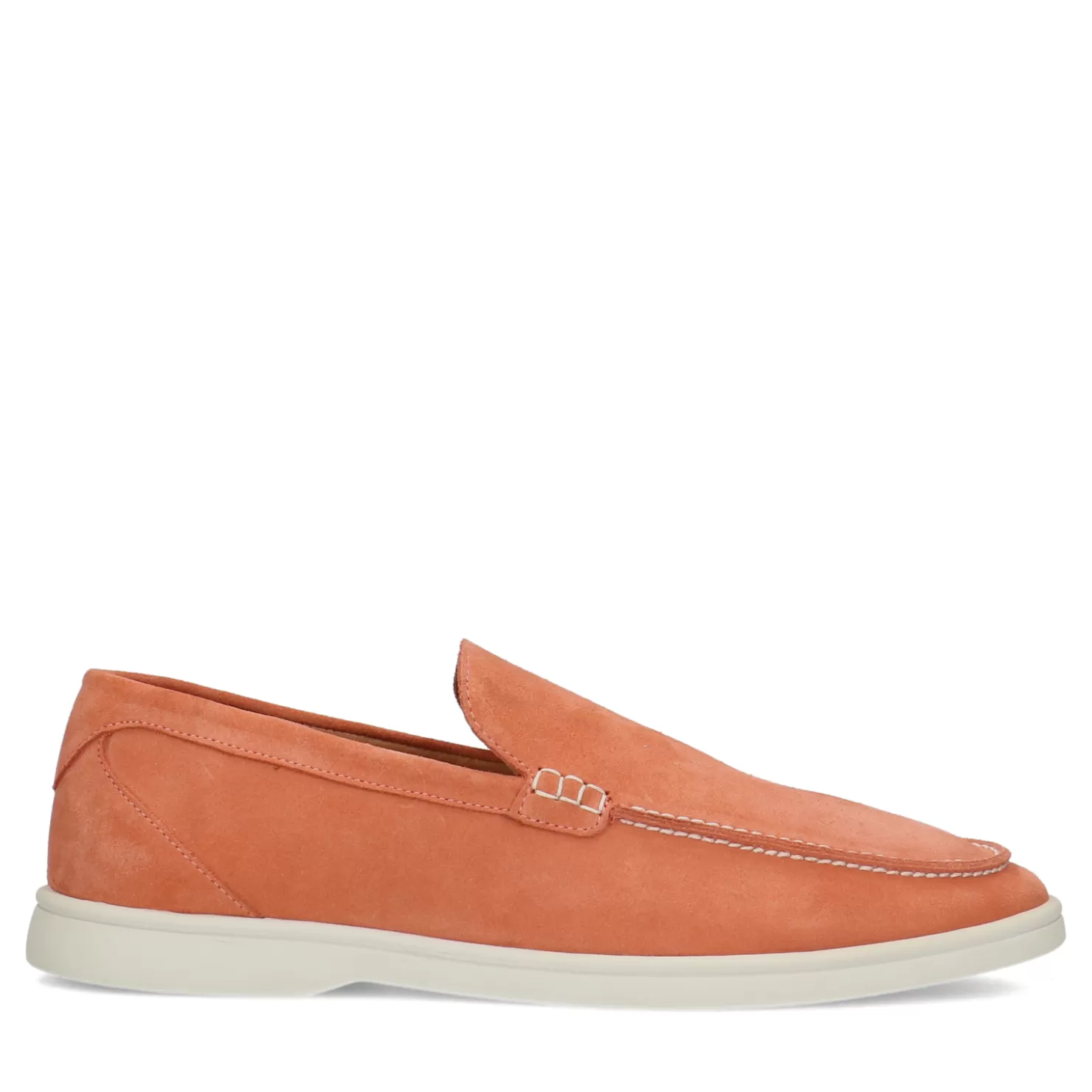 Shop Sacha Oranje Suede Loafers