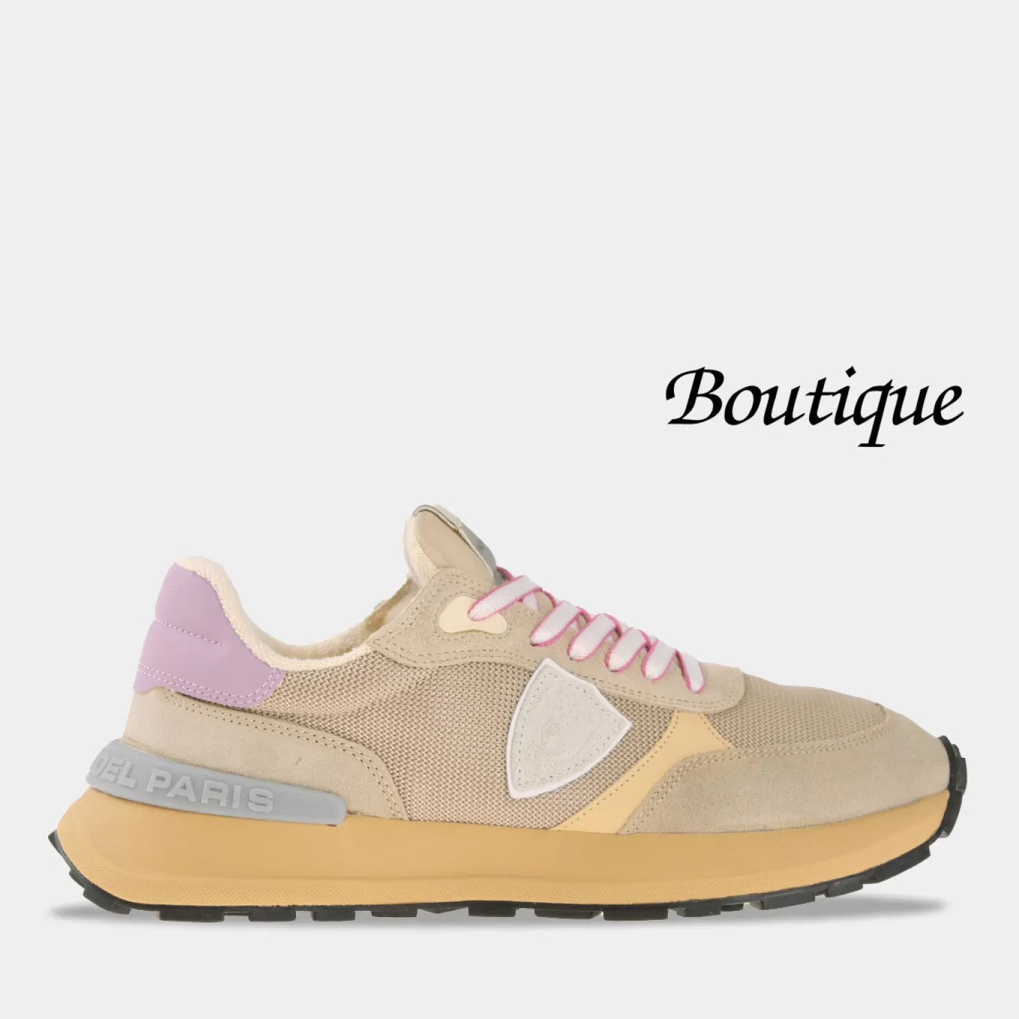 Best Sacha Philippe Model Antibes Low Beige/Roze Dames