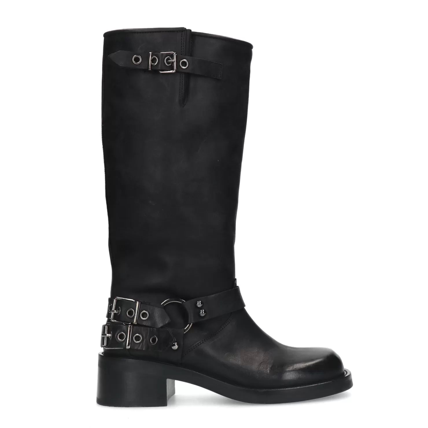 Store Sacha Pre-Order - Zwarte Buckle Biker Boots