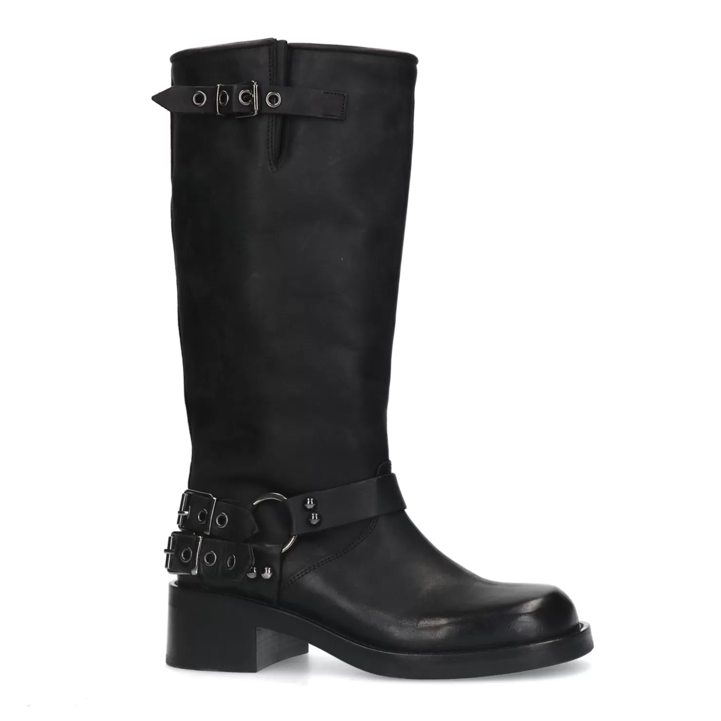 Store Sacha Pre-Order - Zwarte Buckle Biker Boots