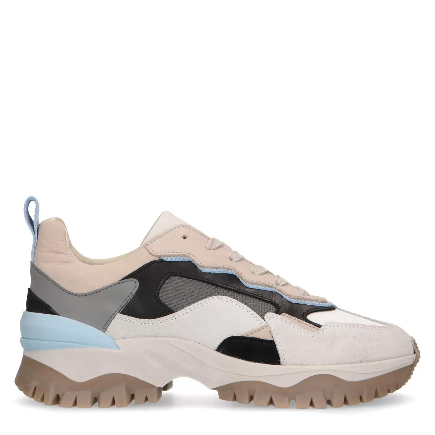 Best Sacha Queen Of Jetlags X Beige Sneakers Met Blauwe Details