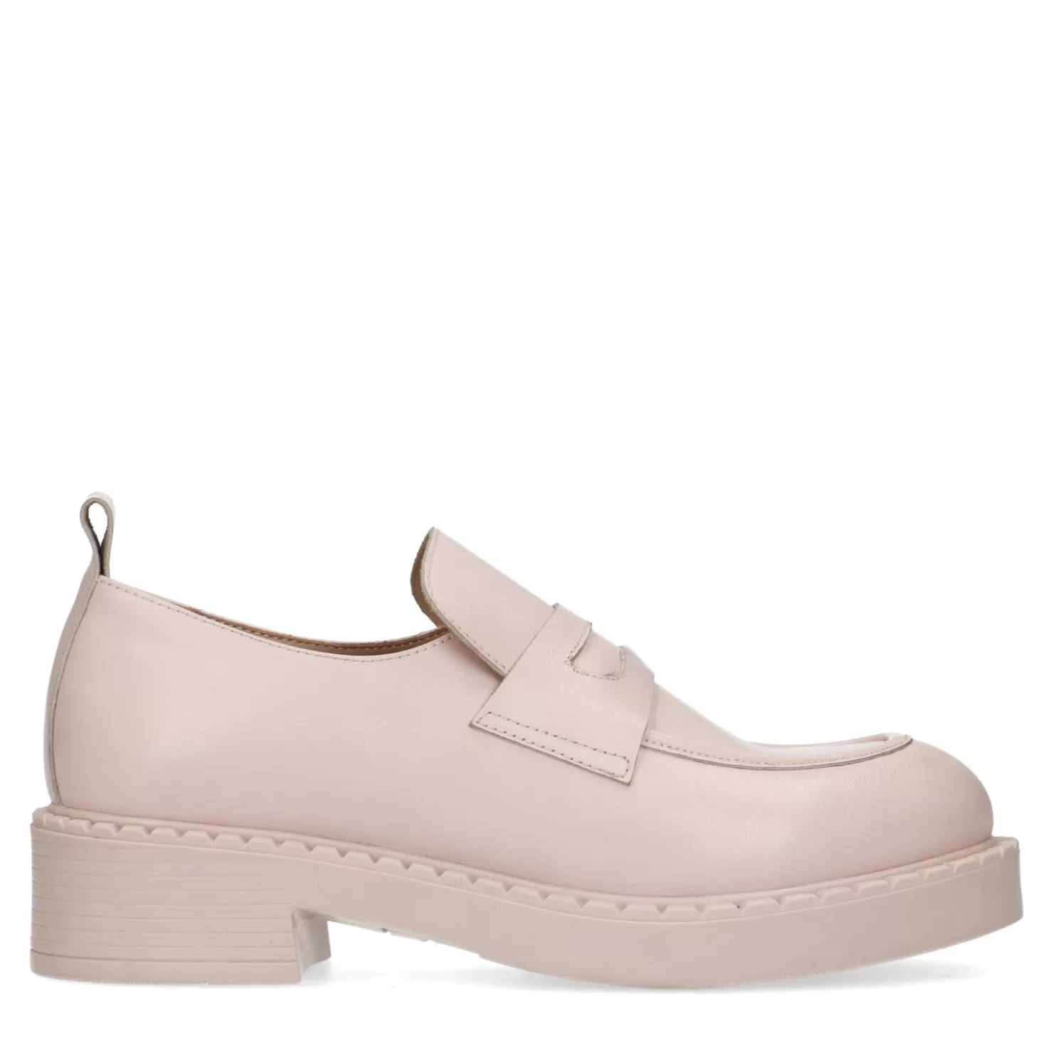 Cheap Sacha Roze Leren Loafers