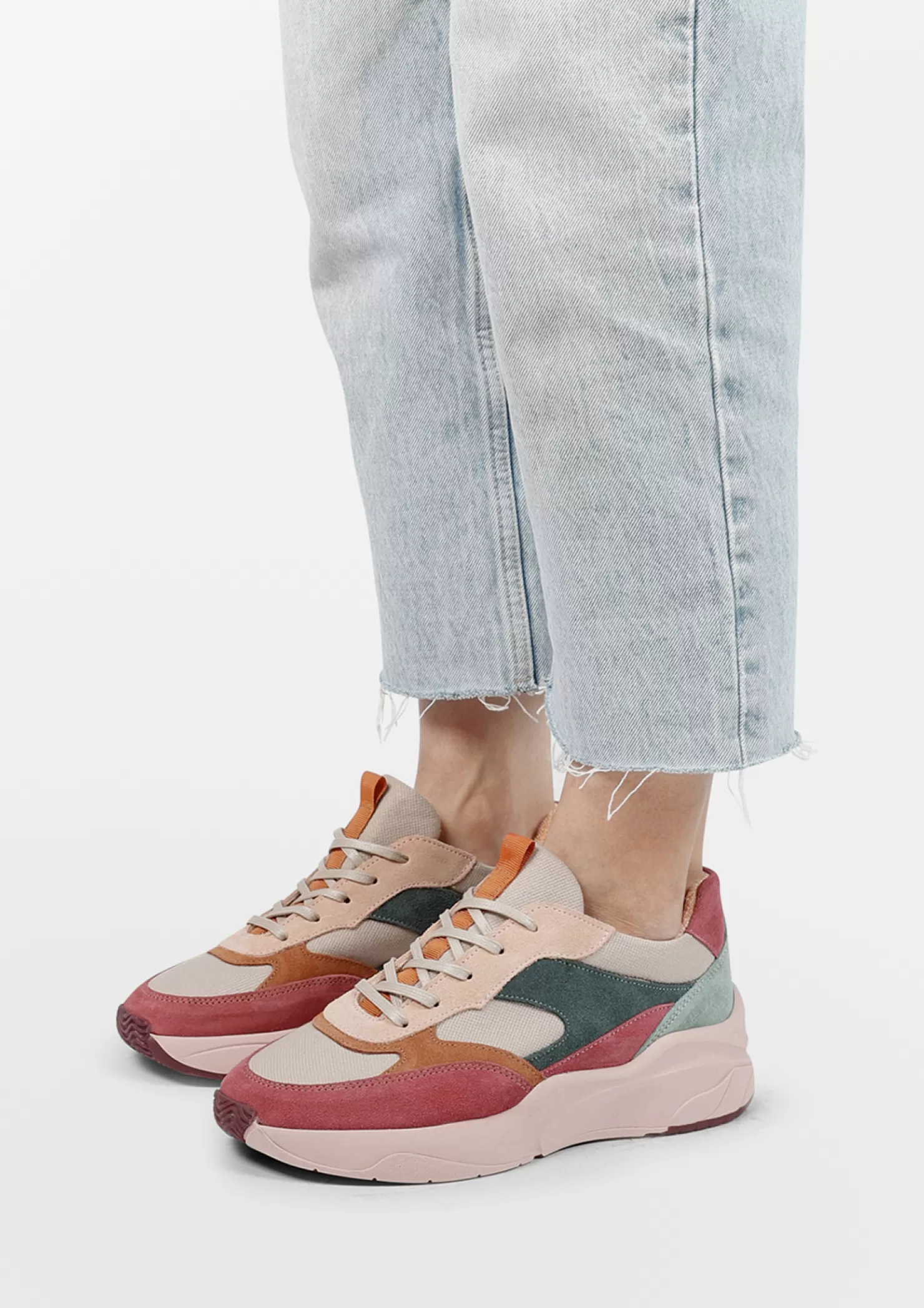 Online Sacha Roze Multicolor Suede Sneakers