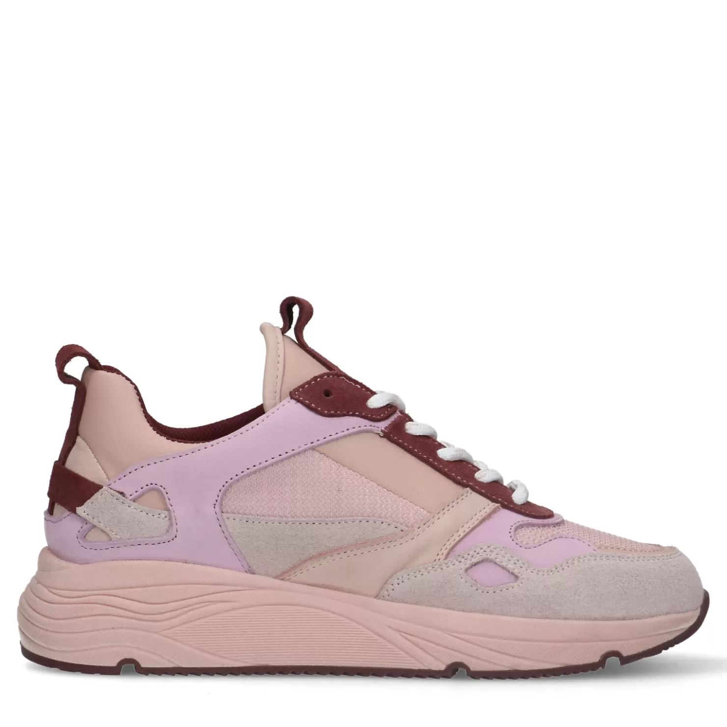 Hot Sacha Roze Suede Dad Sneakers