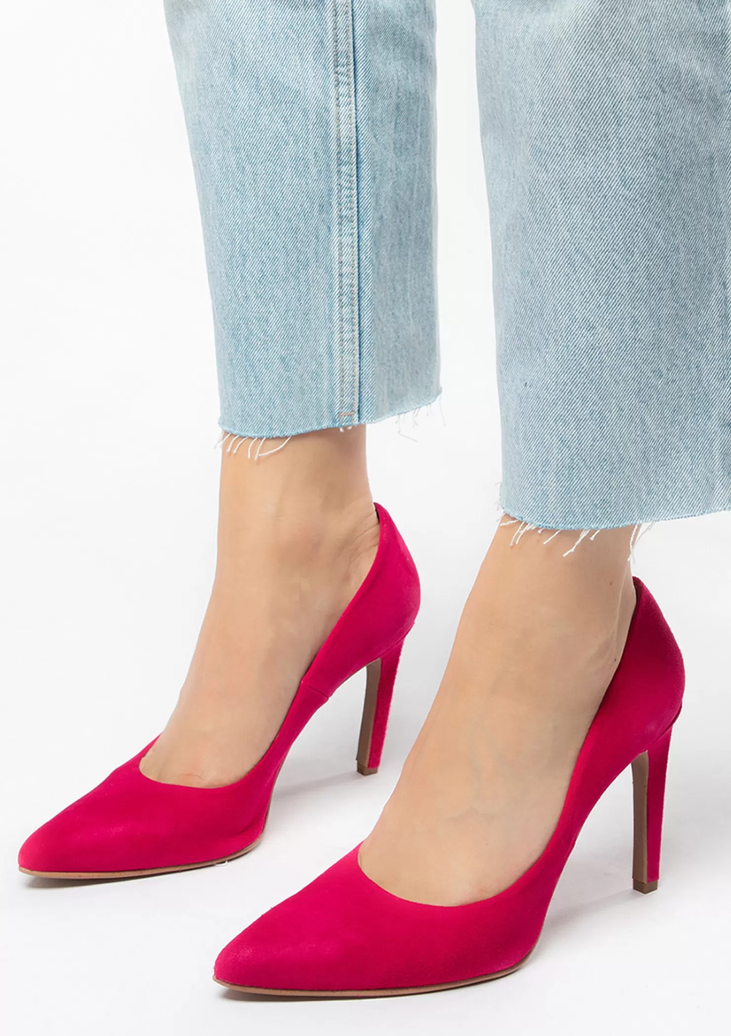 Hot Sacha Roze Suede Pumps