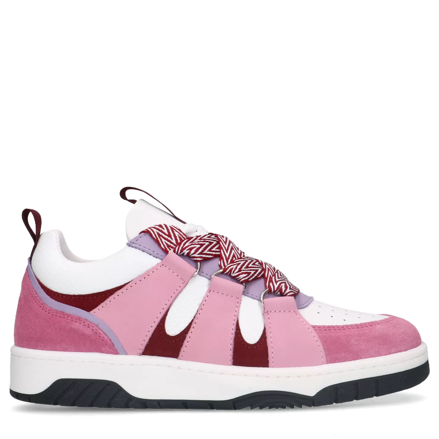 Discount Sacha Roze Suede Sneakers Met Chunky Veters