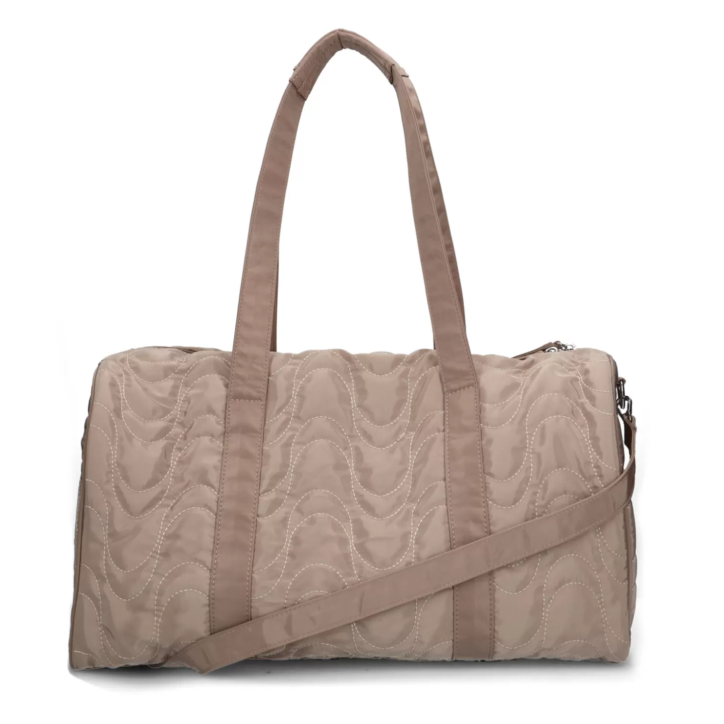 Best Sacha Taupe Handtas Met Gestikte Details