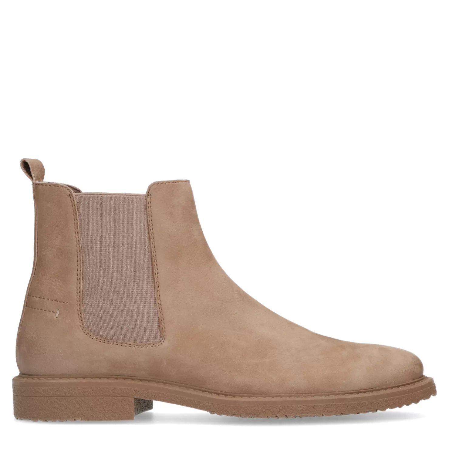 Cheap Sacha Taupe Nubuck Chelsea Boots