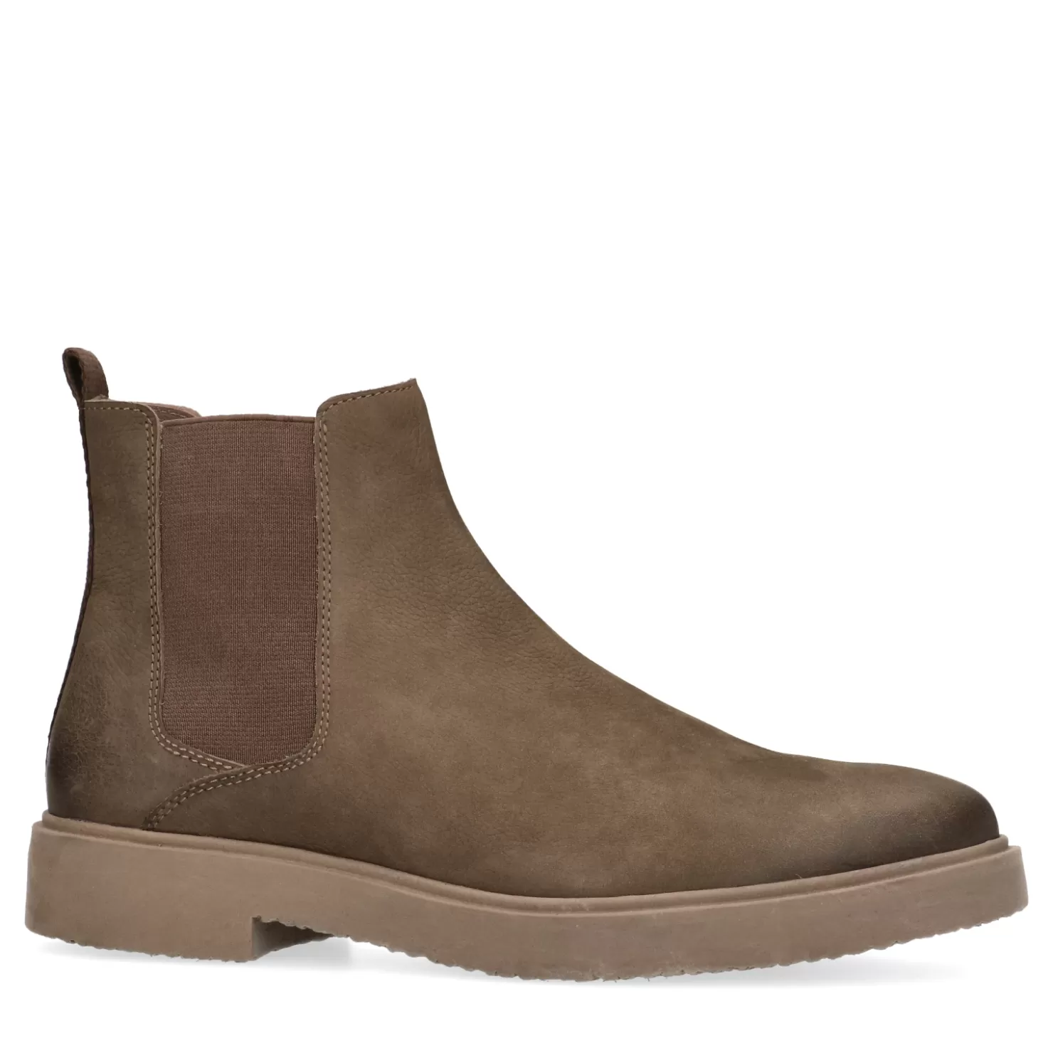 Best Sale Sacha Taupe Nubuck Chelsea Boots