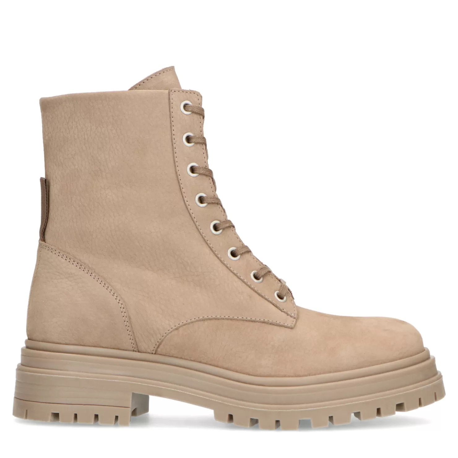 Hot Sacha Taupe Nubuck Veterlaarsjes