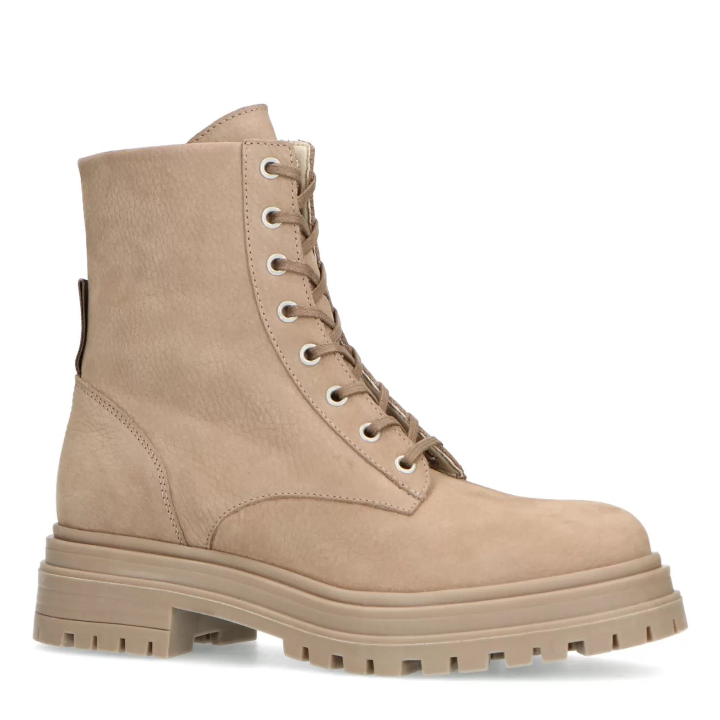 Hot Sacha Taupe Nubuck Veterlaarsjes