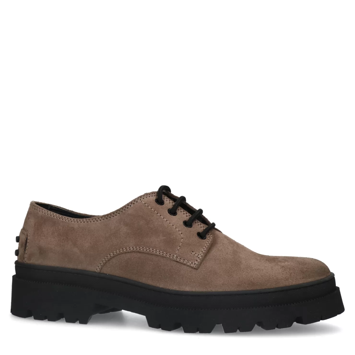 Online Sacha Taupe Suede Chunky Veterschoenen