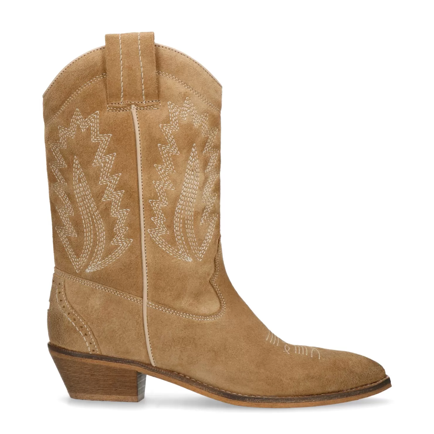 Online Sacha Taupe Suede Cowboylaarzen