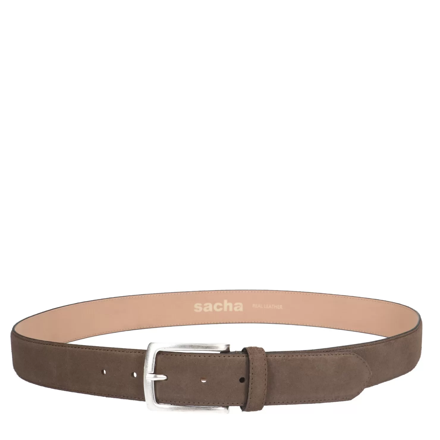 Outlet Sacha Taupe Suede Riem