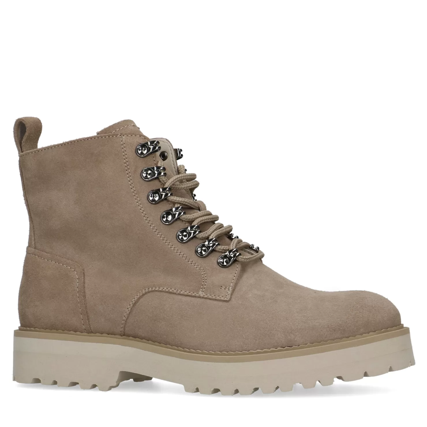 Cheap Sacha Taupe Suede Veterboots