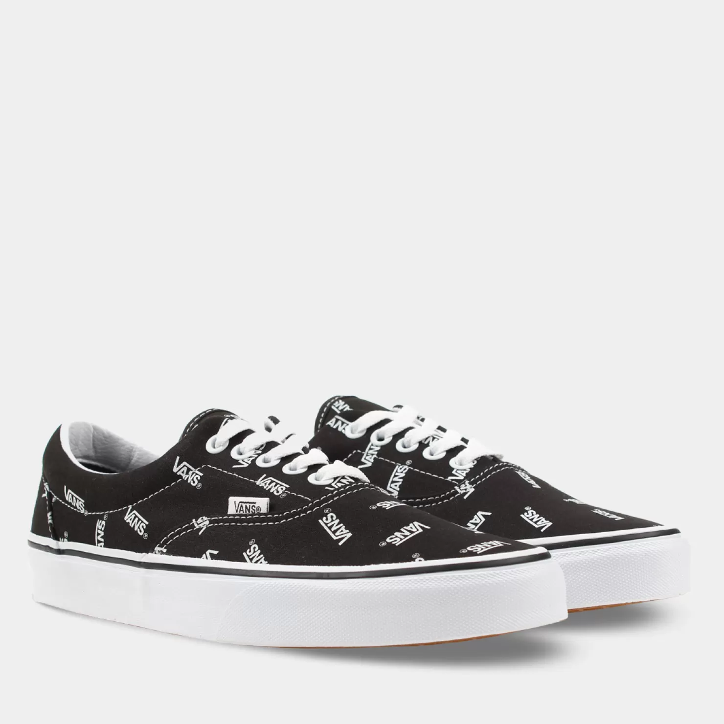 Store Sacha Vans Era Logo Zwart Wit Heren