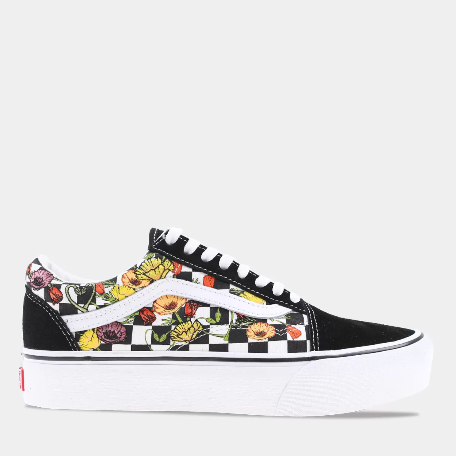 Outlet Sacha Vans Old Skool Platform Zwart/Multikleuren Dames